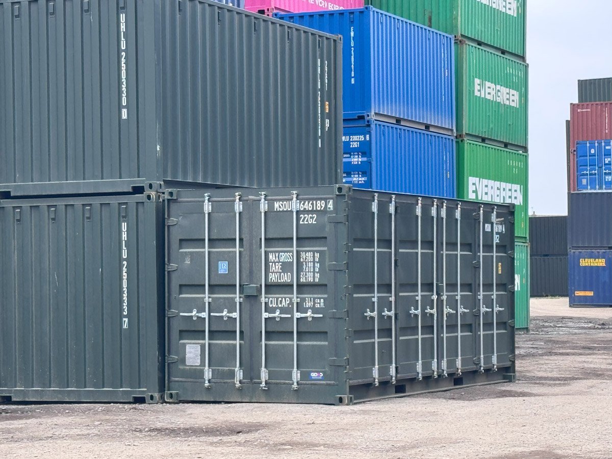 Side opening shipping containers in Manchester