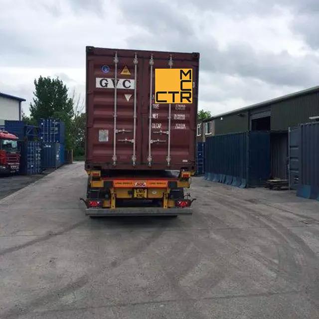 Container on its way to Wigan